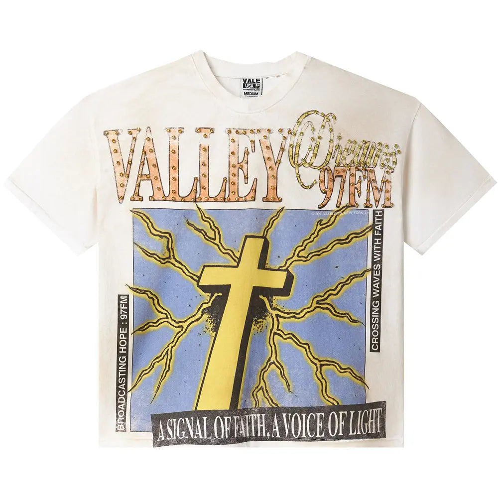 Vale Forever Valley Dreams Cross Signal T-Shirt White