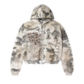 Forever Winter Camo Zip-Up Long-Sleeve Tee – Off-White