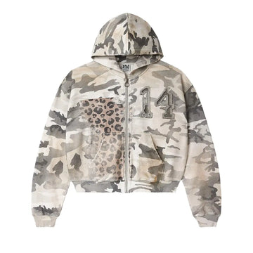 Forever Winter Camo Zip-Up Long-Sleeve Tee – Off-White