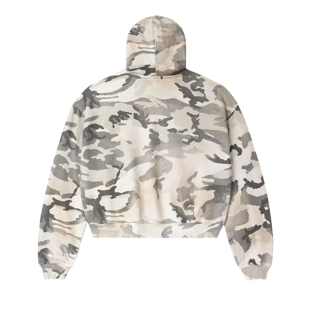 Forever Winter Camo Zip-Up Long-Sleeve Tee – Off-White