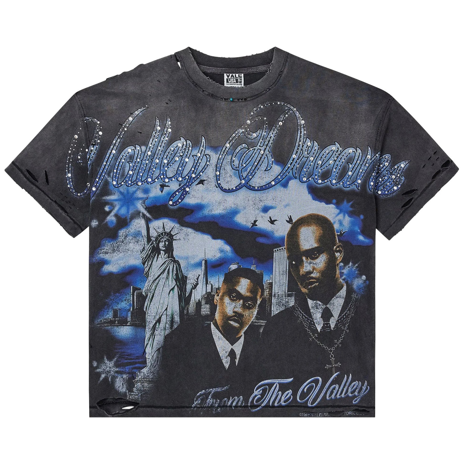 Vale Forever Godfather Black Bling Tee ‘Black/Blue/Jeweled’