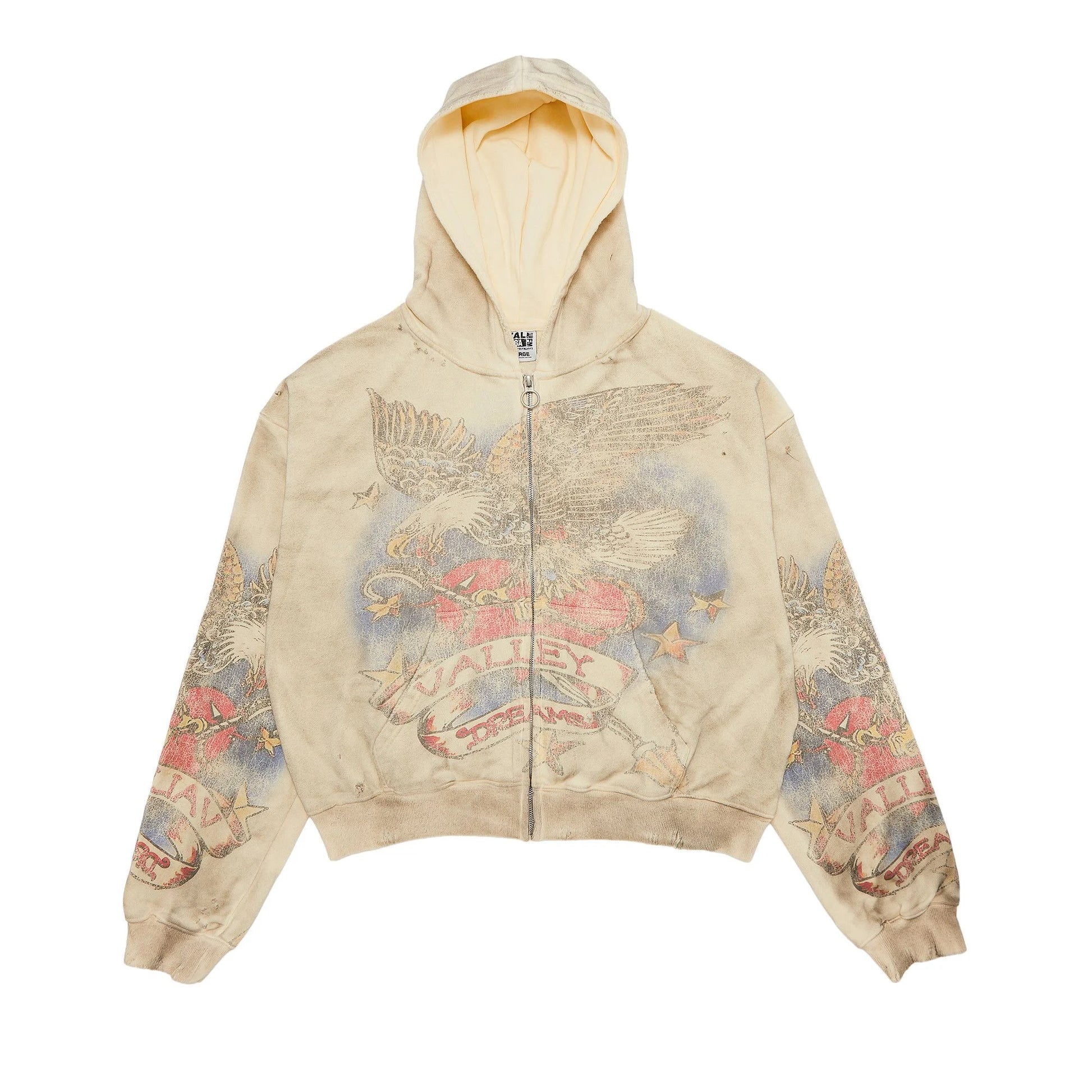Vale Forever Nostalgia Zip Up ‘Tattered/Cream’