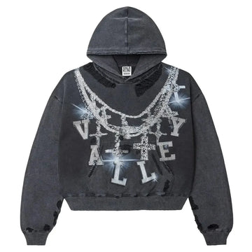 Vale Forever Big Chain Luxe Hoodie Black
