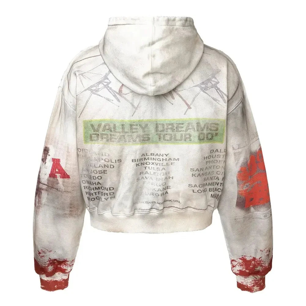 Vale Forever Diana World Peace Zip Hoodie Vintage Wash