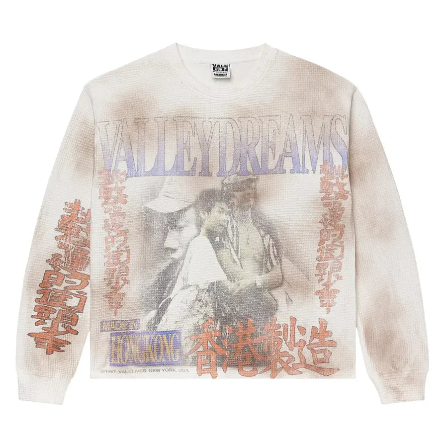 Vale Dreamscape Graphic Long-Sleeve Tee – Cream