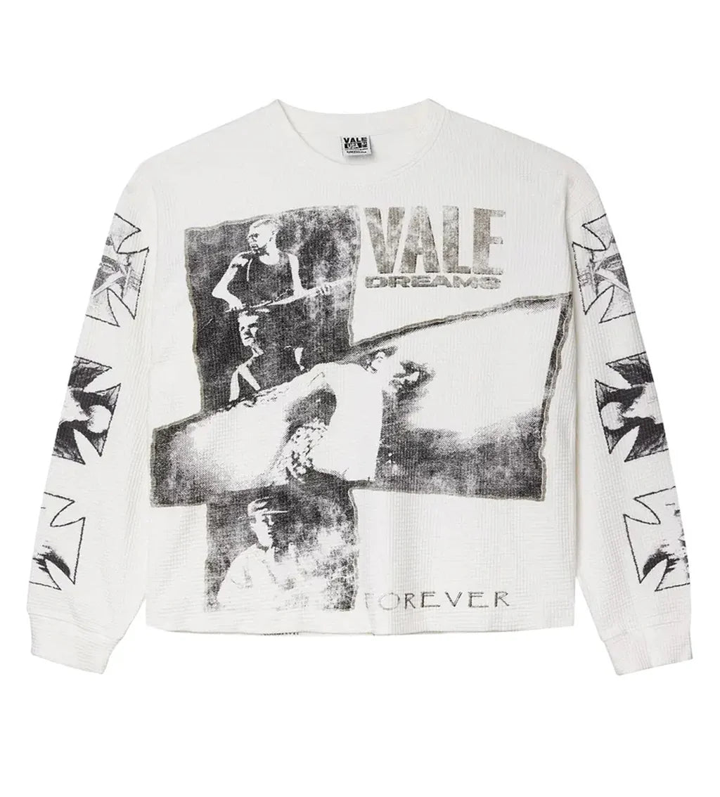 Vale Valley Slam Graphic Long-Sleeve Tee – White