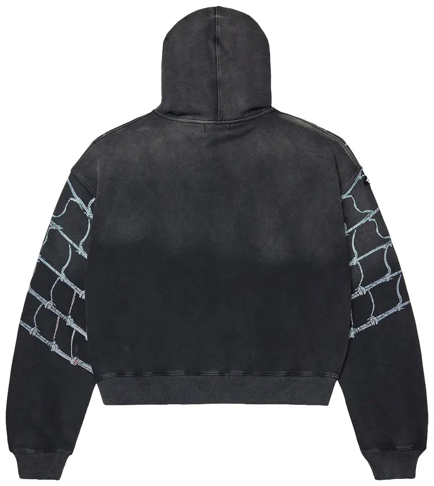 Vale Widow Graphic Zip Hoodie – Black