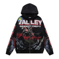 Vale Forever Valley Sport Dept Zip Hoodie ‘Black/Red Graphic’