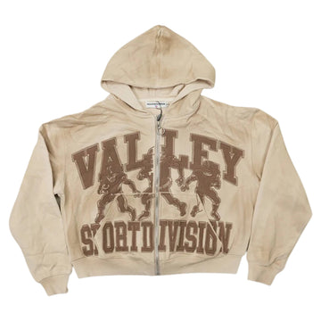 Vale Forever “Mud Friday” Zip-Hoodie – Sand & Chocolate