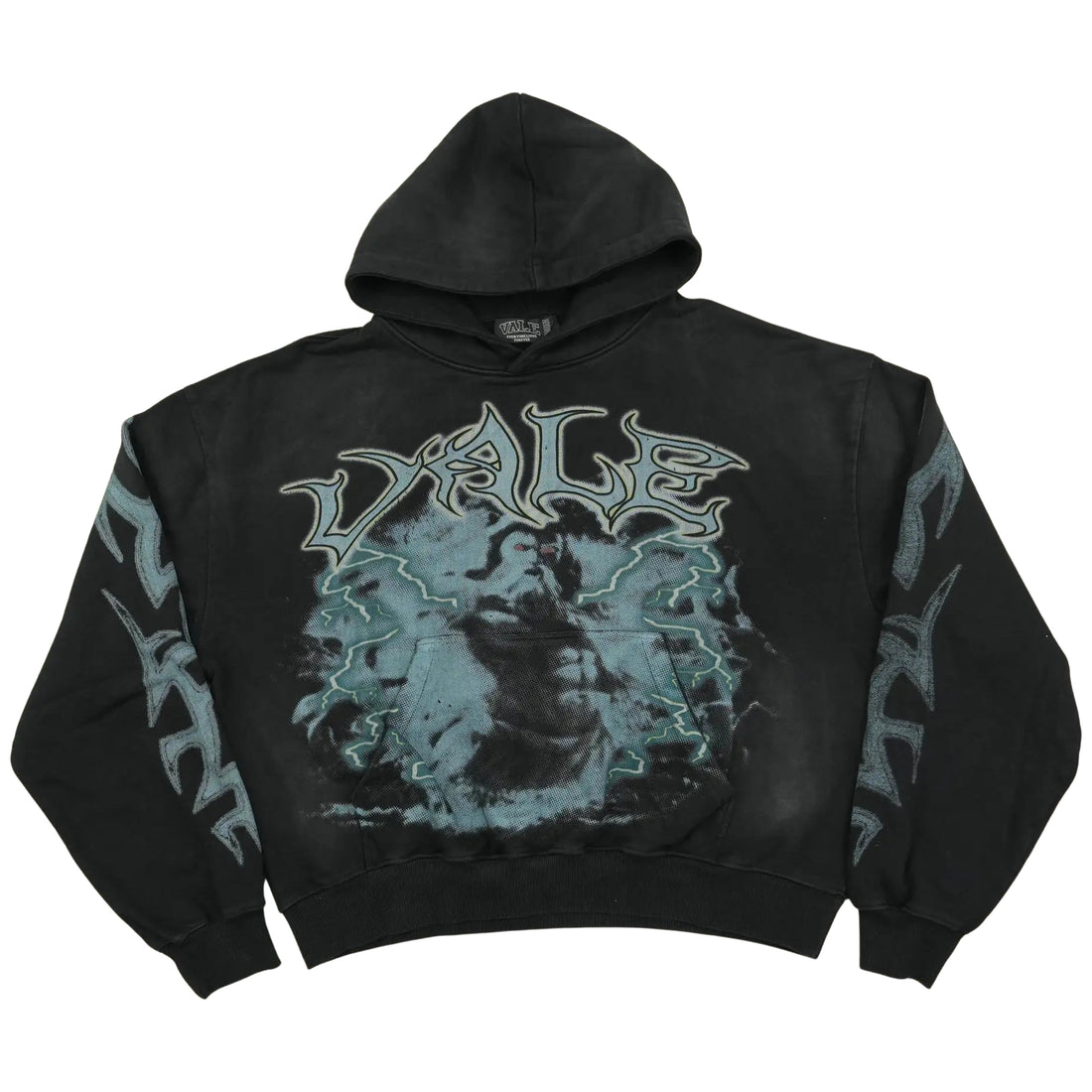 Vale Shadow Graphic Hoodie – Black
